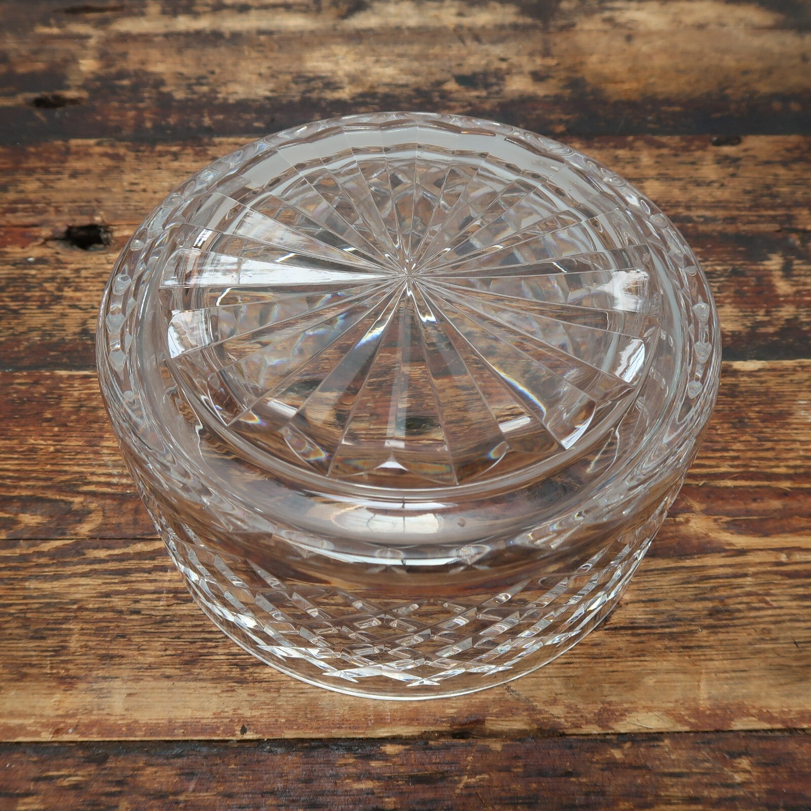 Waterford Ireland Cut Crystal Glass Bowl 7" x 7" x H 3.75"