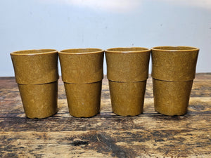 Set of 4 Halsey Inc Melmac Military Mess Hall Tumbler Cups 1960s