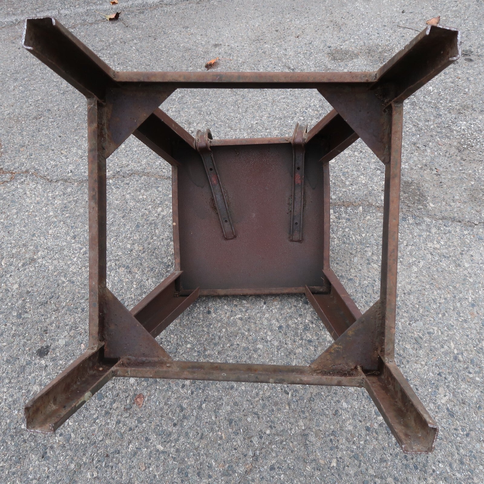 Antique Metal Industrial Stool High Chair Heavy Steel Chair 29 lb.