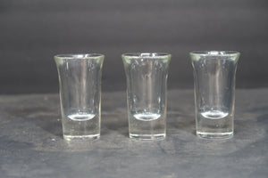 Lot of 3 Vintage Shot Glasses H3"