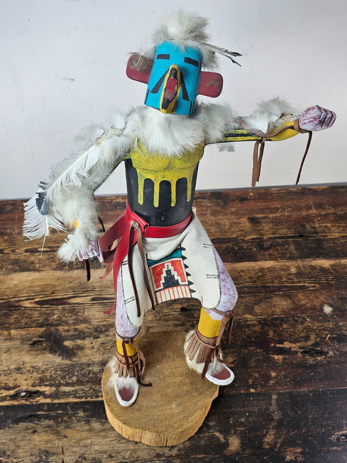 Hopi Eagle Dancer Kachina Doll (Partial Restoration Needed) 20"H