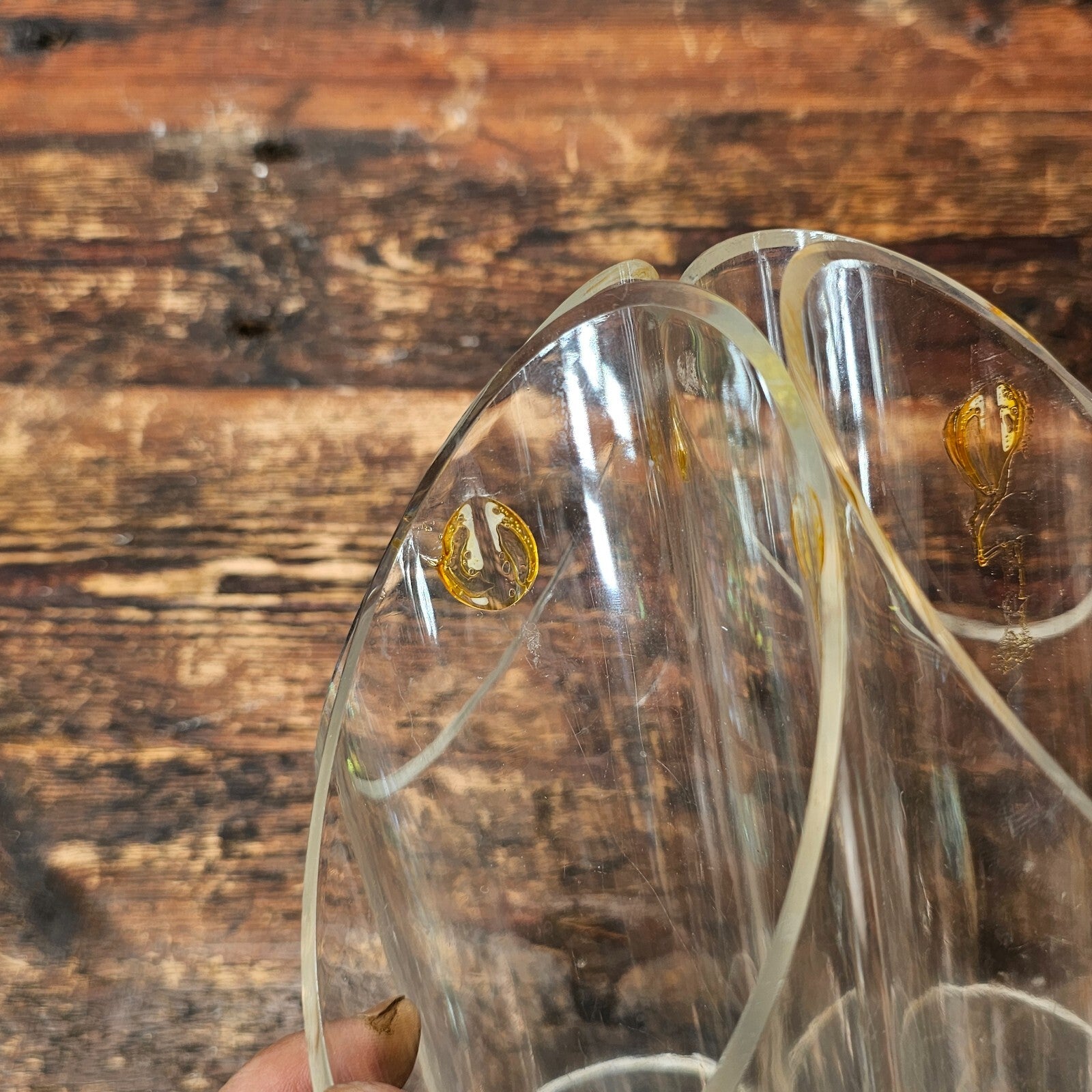 Vintage Lillian Vernon Acrylic Flower Vase
