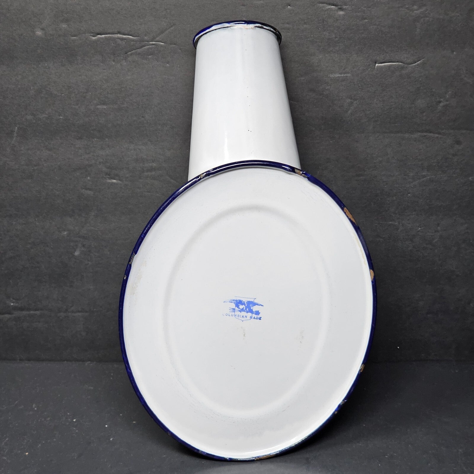 Vintage Cesco Columbian Hospital Enamel Urinal