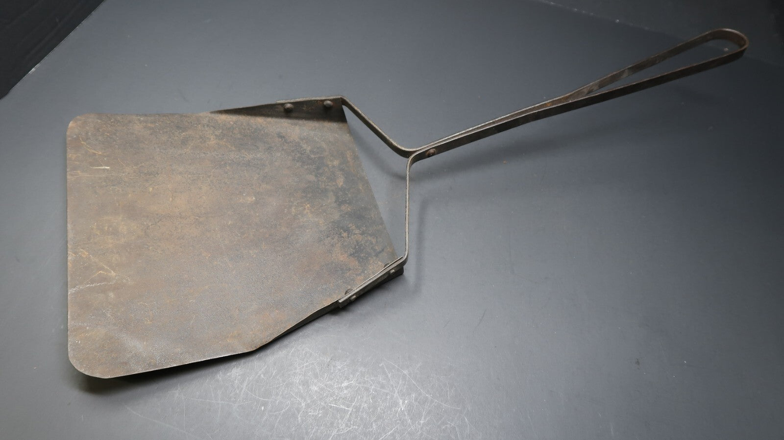 Antique Blacksmith Forged Fireplace Ash Shovel