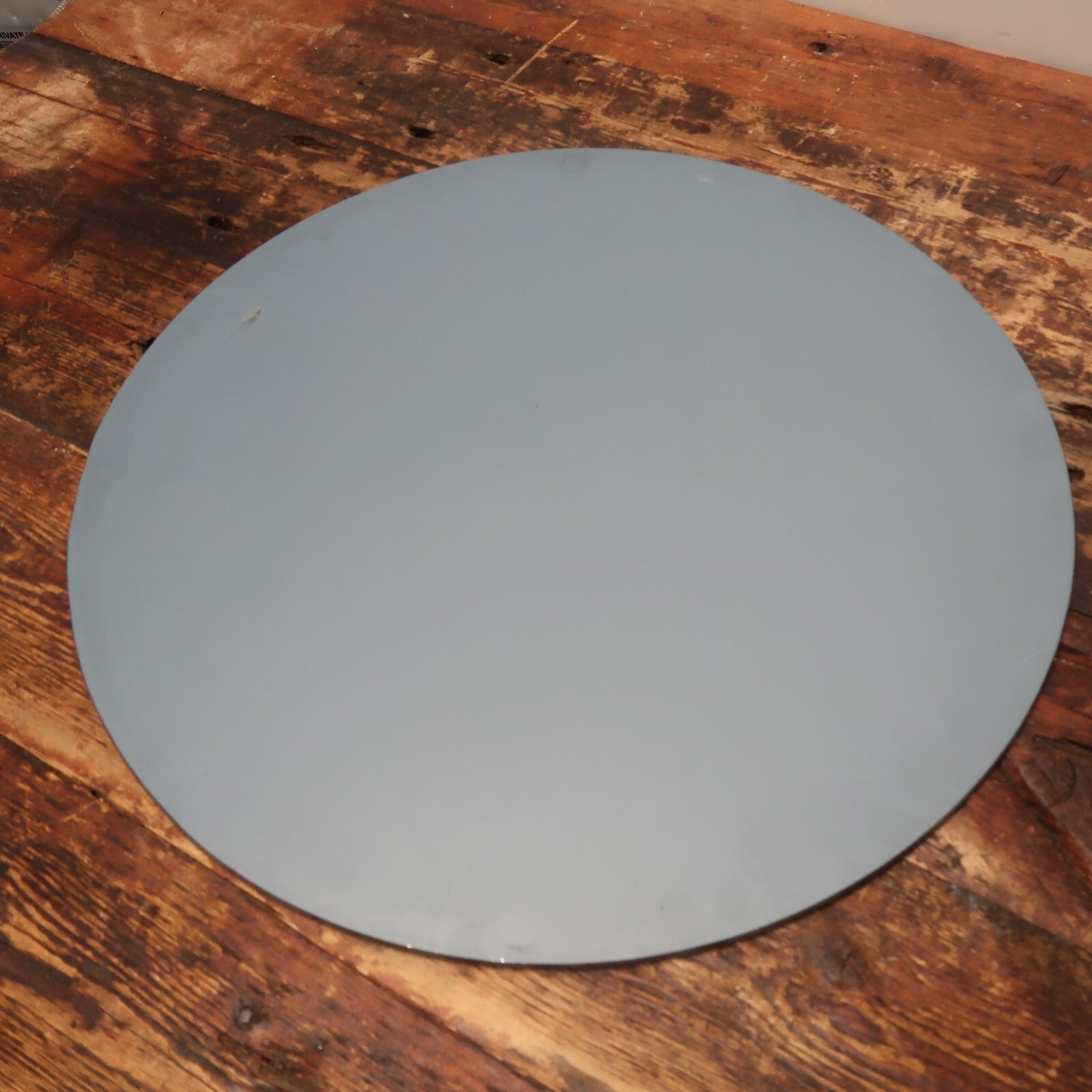 Mirror Glass Top Side Table Round Gold End Table 20" x 20" x H 18"