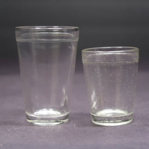 Set of 2 Shot Glasses Hazel Atlas H 2.85" & The Capstan Glass Co. H 2.18"