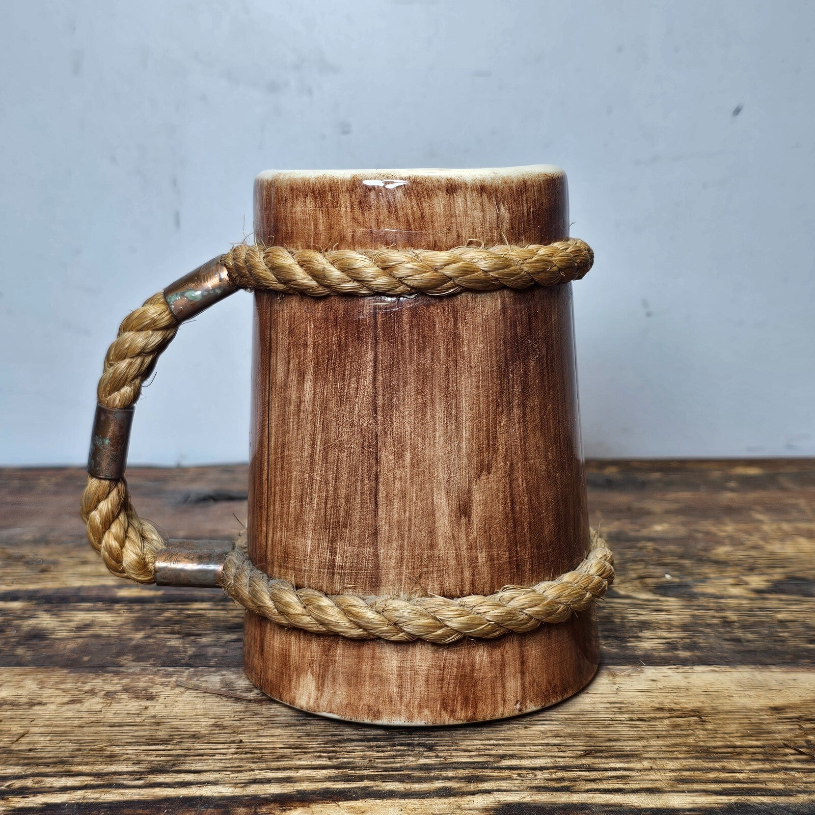 Vintage Northern Illinois University Mug With Rope 5.5"H