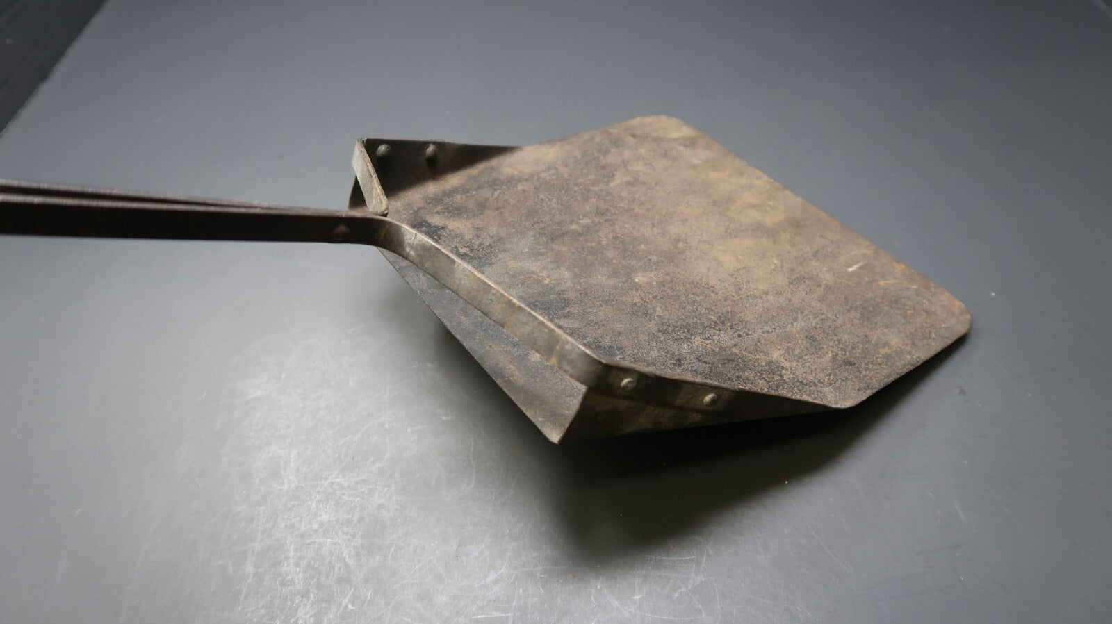 Antique Blacksmith Forged Fireplace Ash Shovel