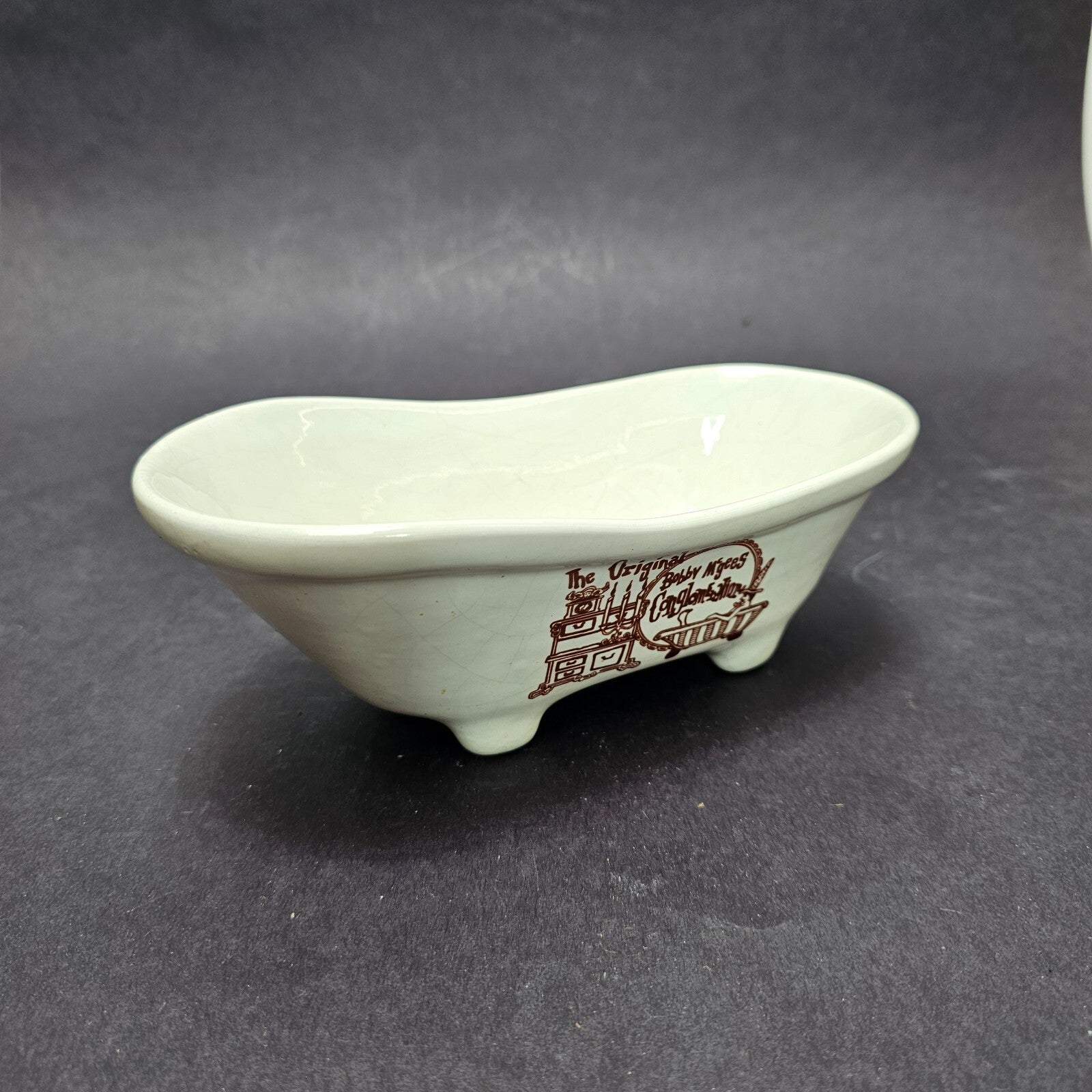 The Original Bobby McGees Conglomeration Bathtub Soap Dish Vintage