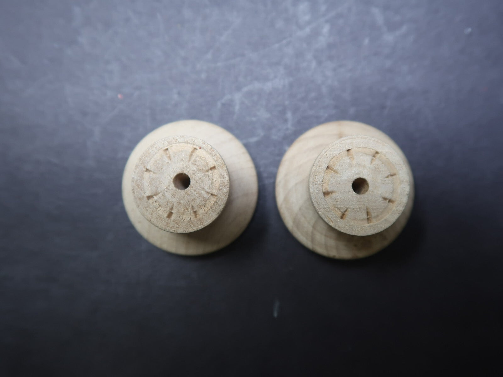 Pair of Hickory Hardware Natural Woodcraft Unfinished Wood Cabinet Knobs P185-UW
