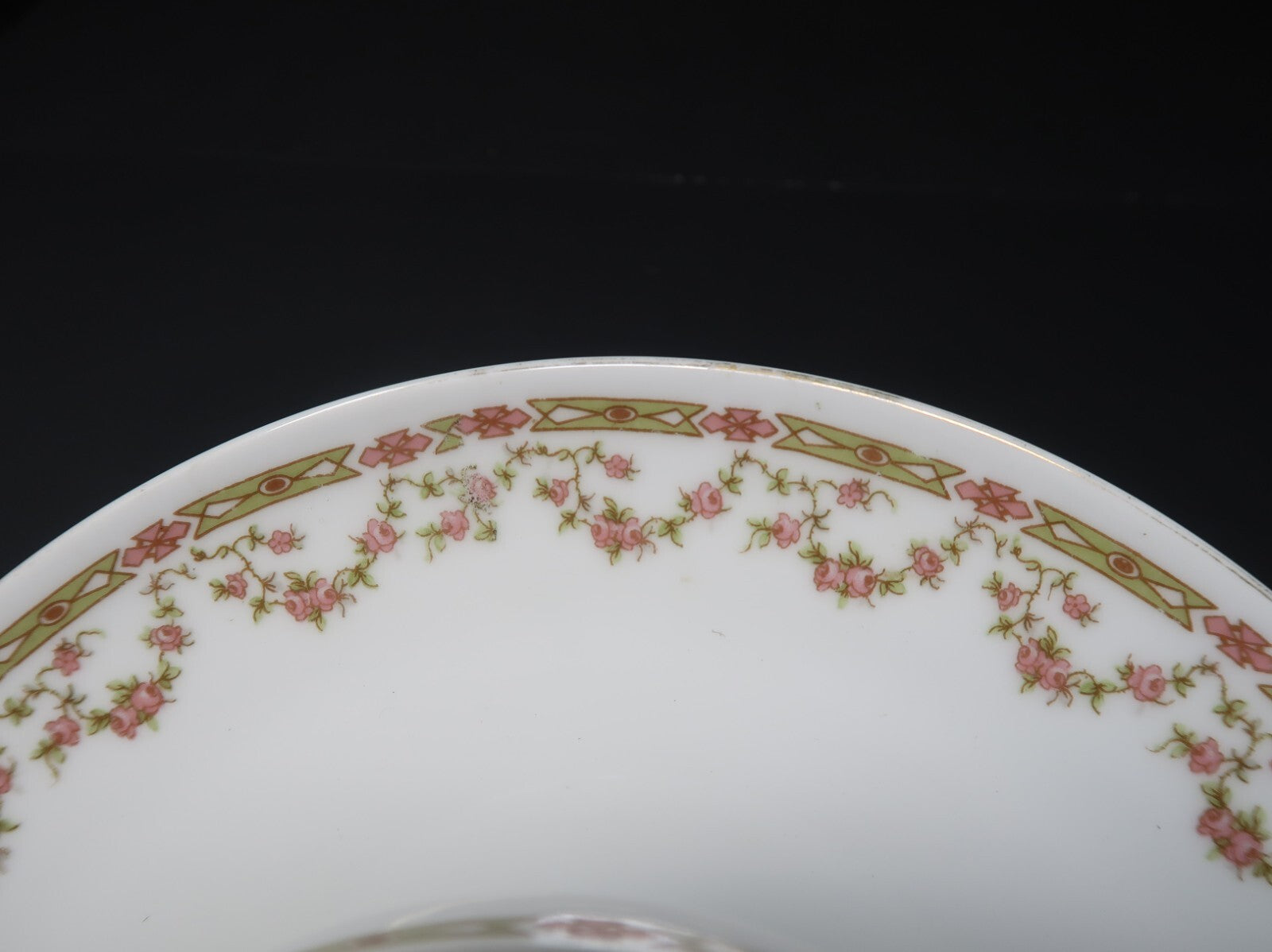 Antique Victoria Austria Porcelain 2 Tier Cake Pastry Plate