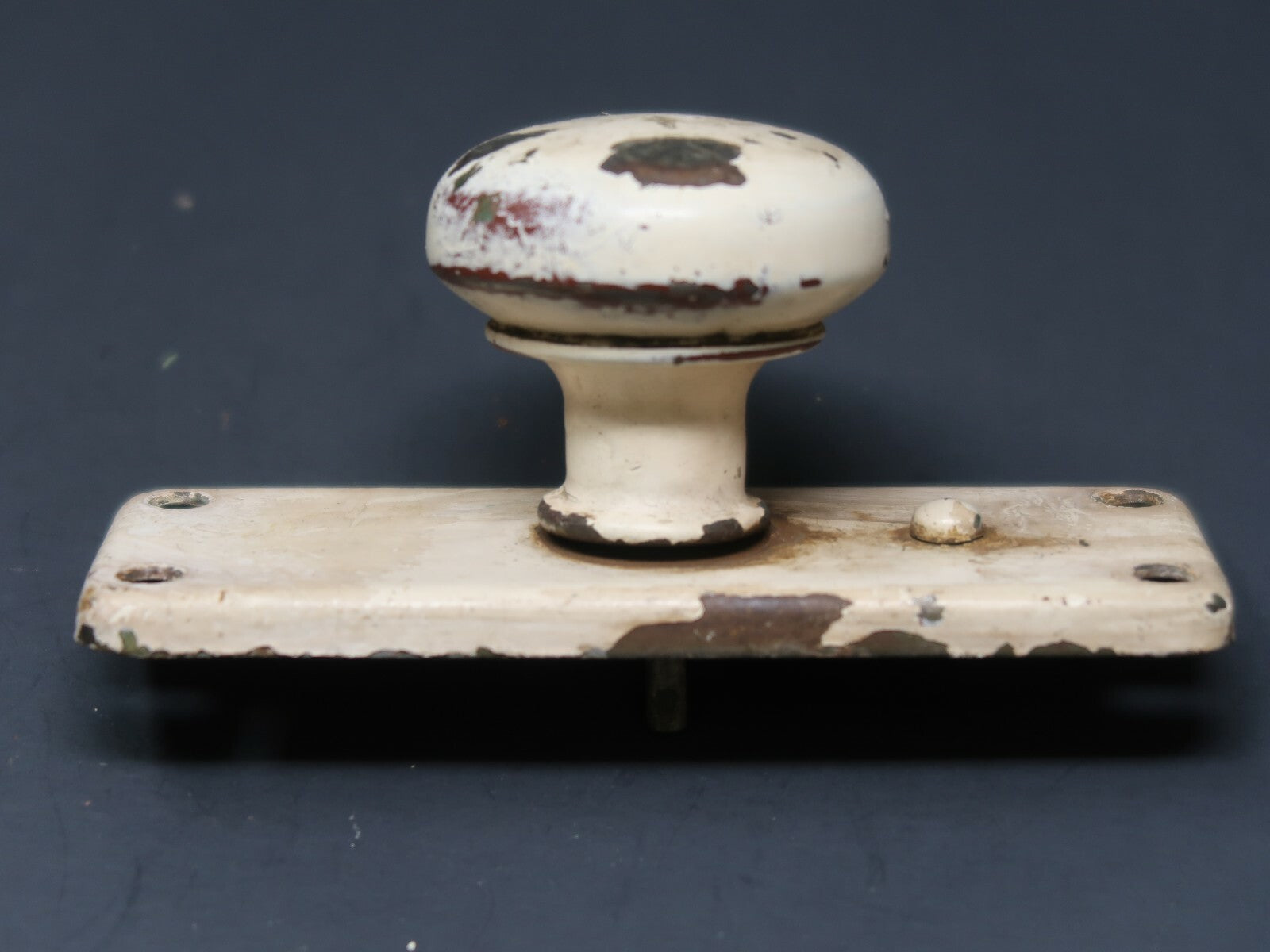 Antique Window Sash Lock Latch Hardware Knob Shabby Chic White (A)