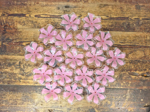 Vintage Pink Plastic Lamp Shade Inserts – Lot of 18