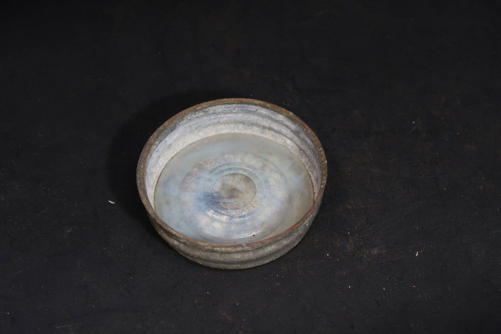 Vintage Canning Jar With Zinc Lid 3.75" x 7.5"