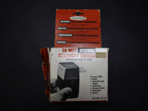Franzus 50 Watt Reverse Electricity Converter Changes 110V to 220V Model FR-22