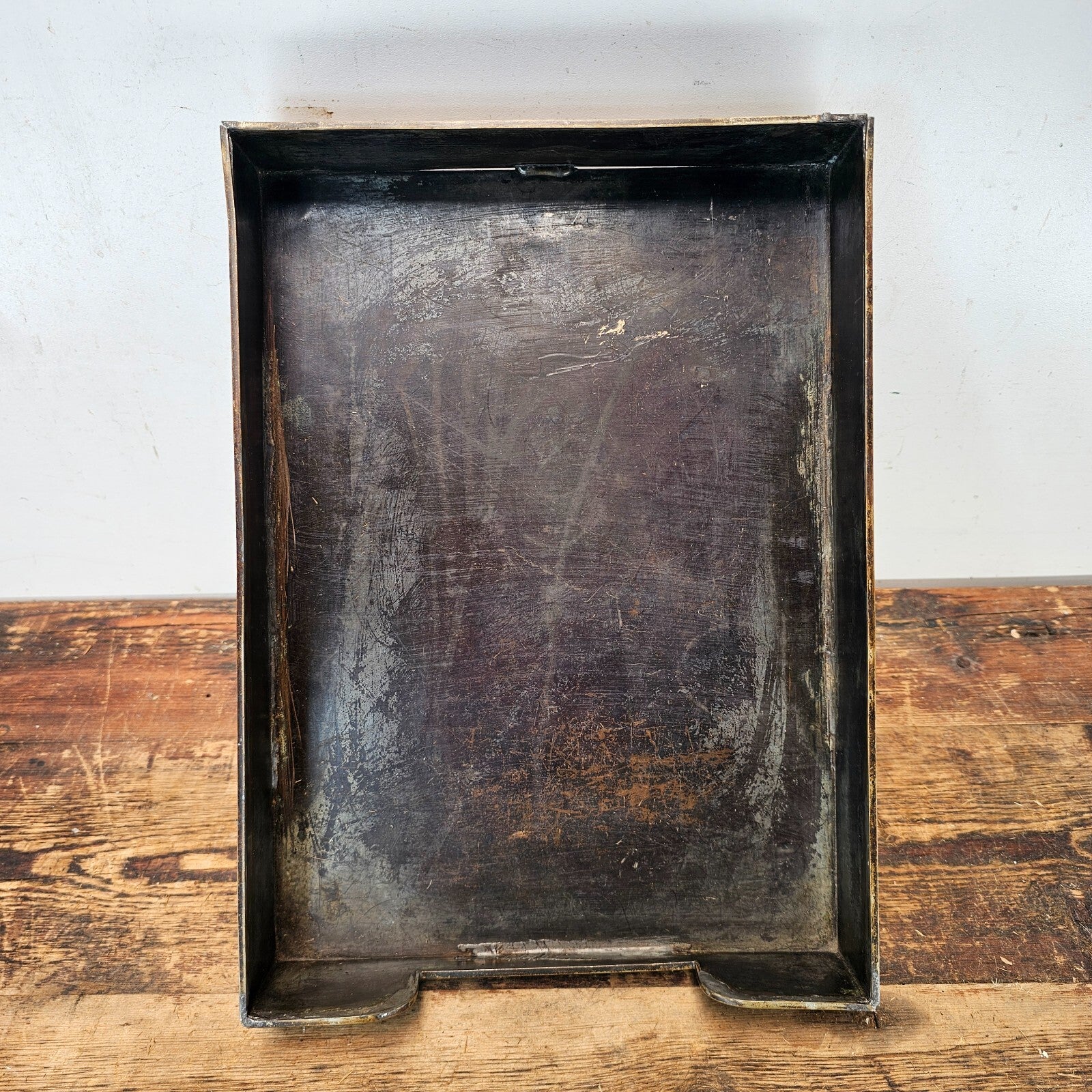 Vintage Art Deco Letter Holder by Silver Crest in Patinated Bronze 1940s