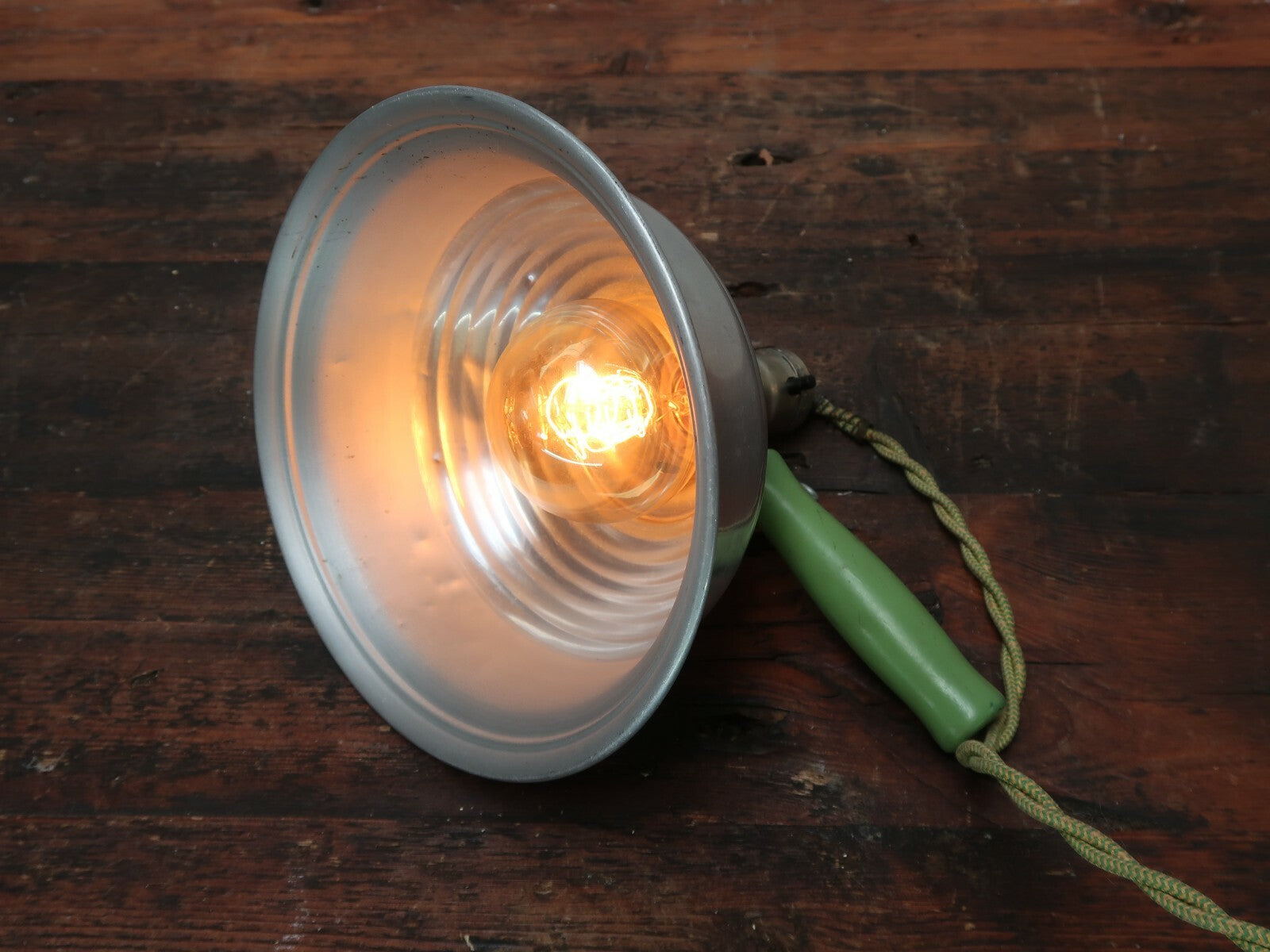 Vintage Heat Spot Light Applicator With Cloth Cord