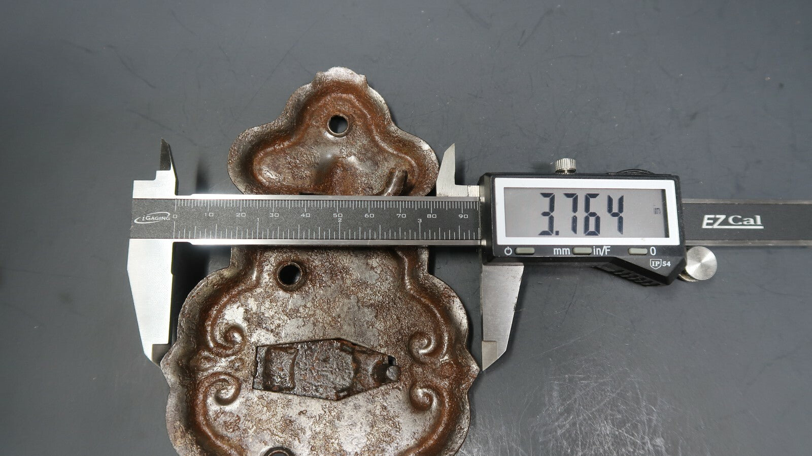 Rustic Iron Drawer Pull Cabinet Bail Pull 8" x 4"