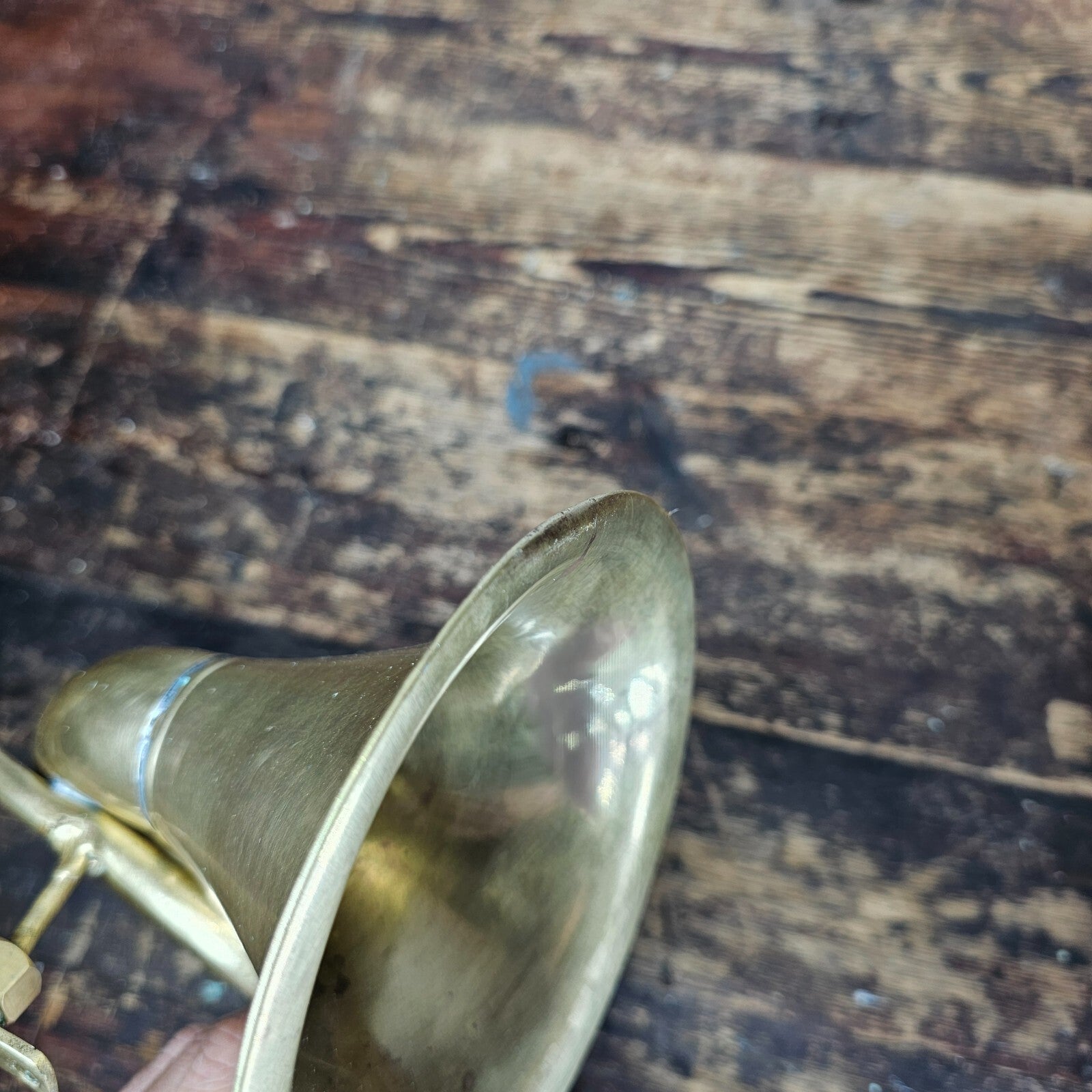 Antique Brass Car Horn Wall Decor