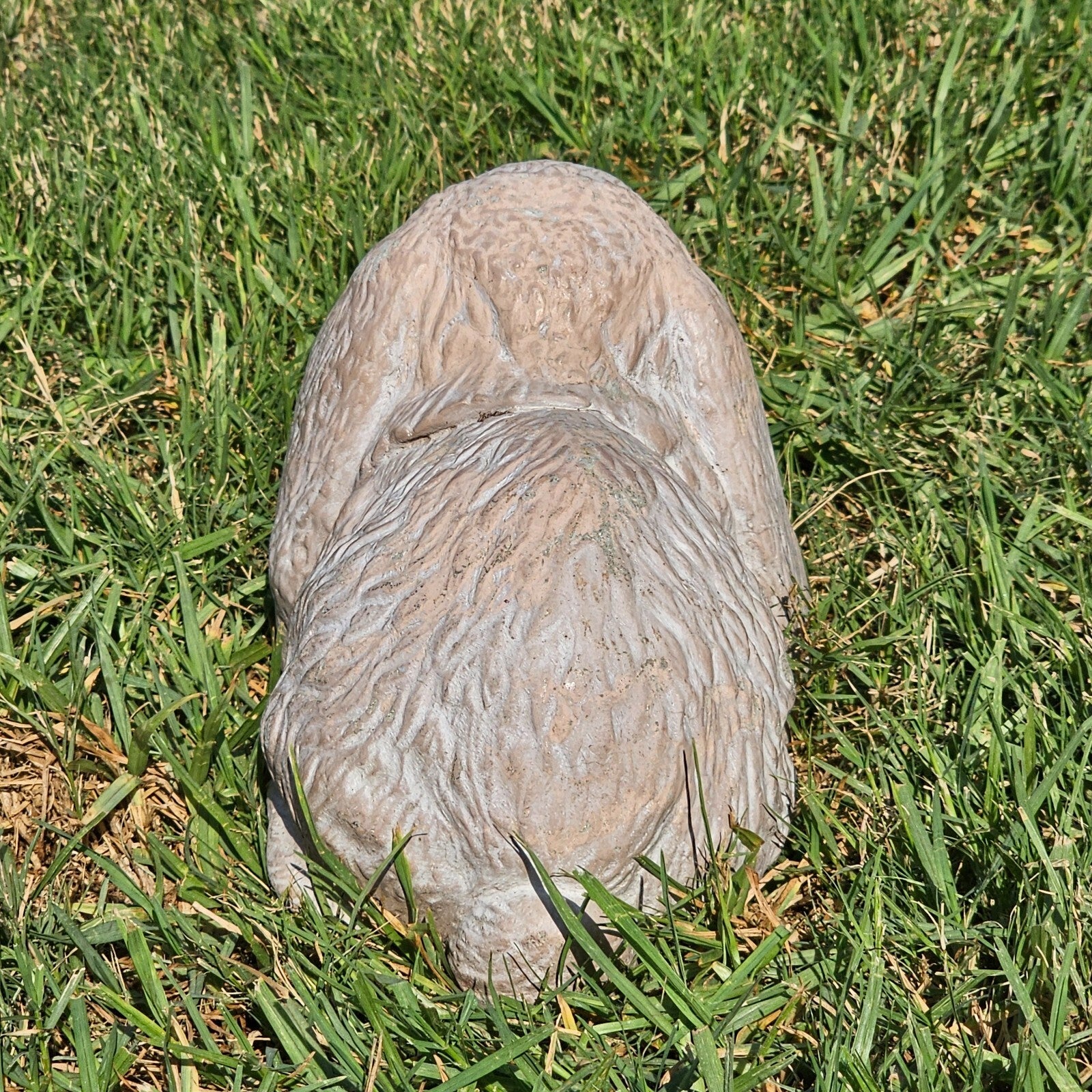 Concrete Lop Eared Rabbit Bunny Garden Statue 10"L x 5.5"W x 6.5"H