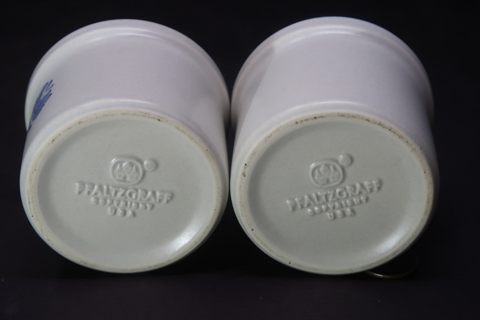 Set of 2 Vintage Pfaltzgraff Yorktowne Ramekins Small Crocks Dip Bowls
