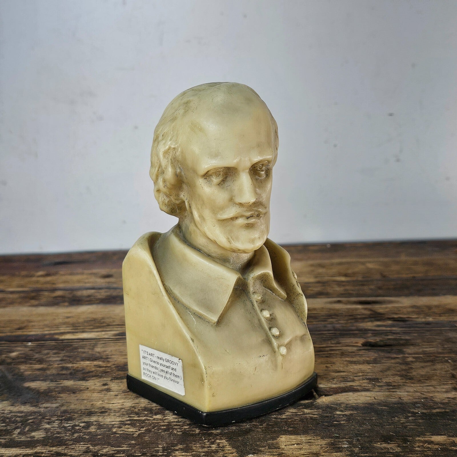 Decorative Solid Resin Shakespeare Bust / Pen Holder 7"H