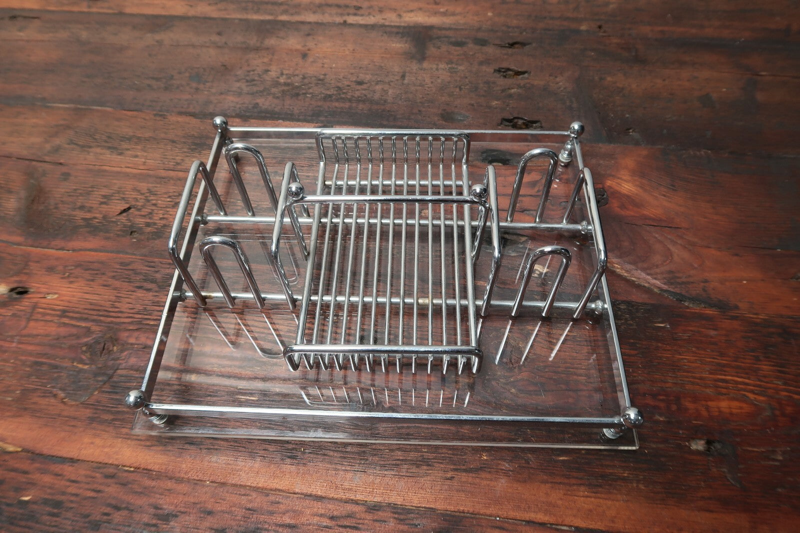 Vintage Silverware Flatware Caddy Flatware Storage 9" x 11" x 3"