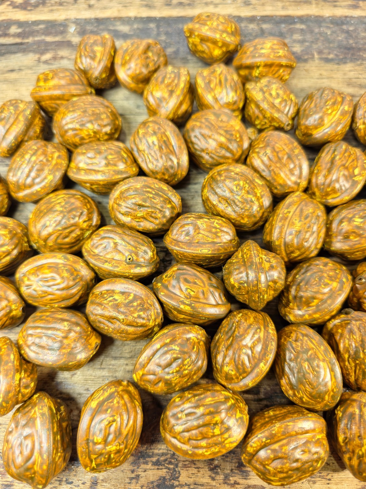 Artificial Walnuts 50Pcs Realistic Fake Nut Decorations