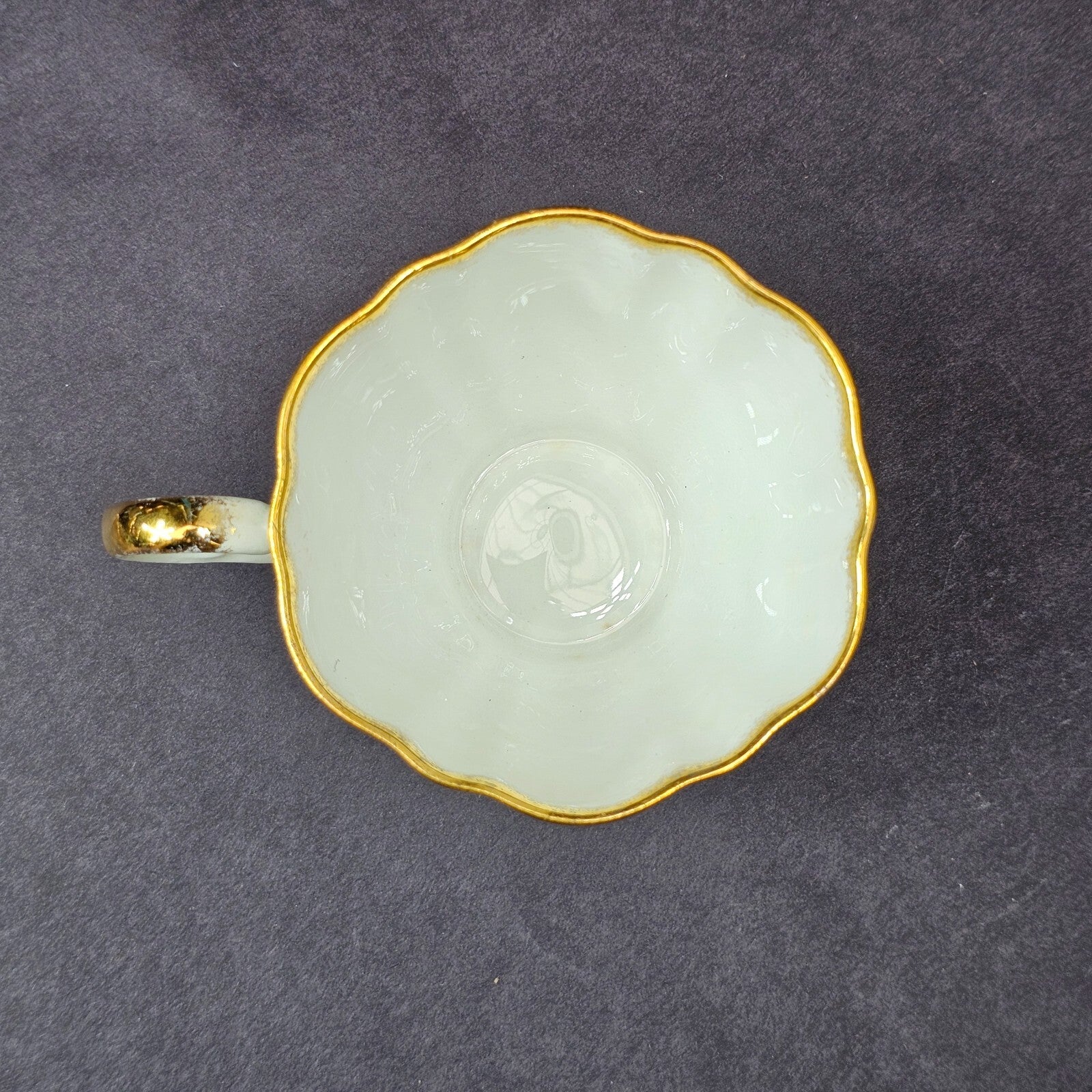 Vintage Taylor and Kent Gold Trim Teacup & Saucer Set From England