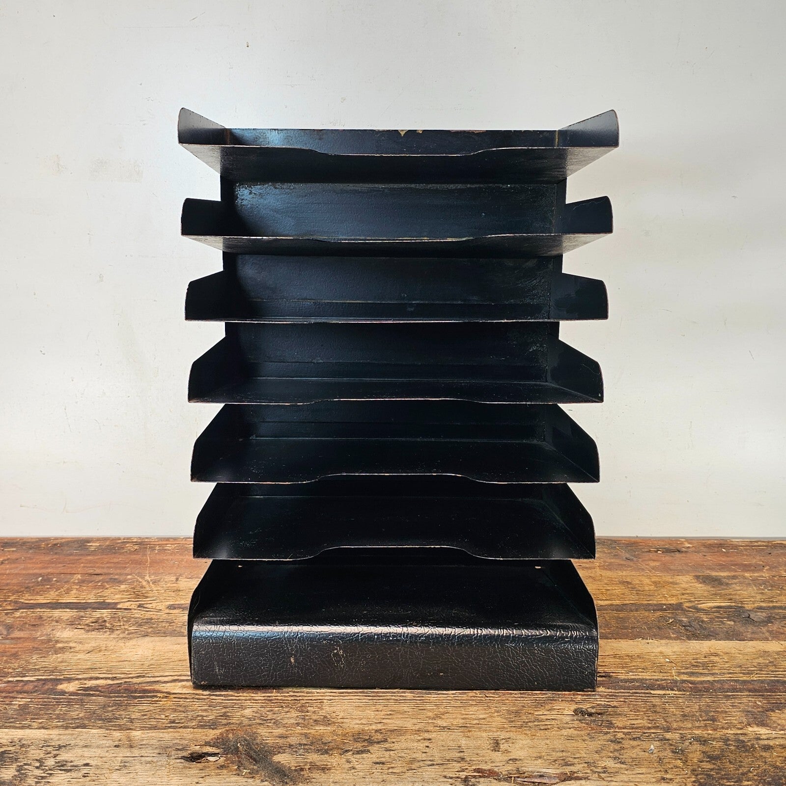 Vintage Buddy Products 7-Slot Desktop File Organizer
