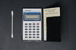 Vintage Small Calculator SERAR FL-838 LCD Calculator With a Pouch