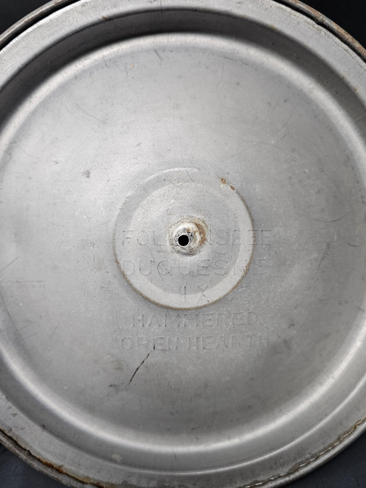 Antique Steel Bed Pan With Hinged Lid Made By Duquesne Works ?