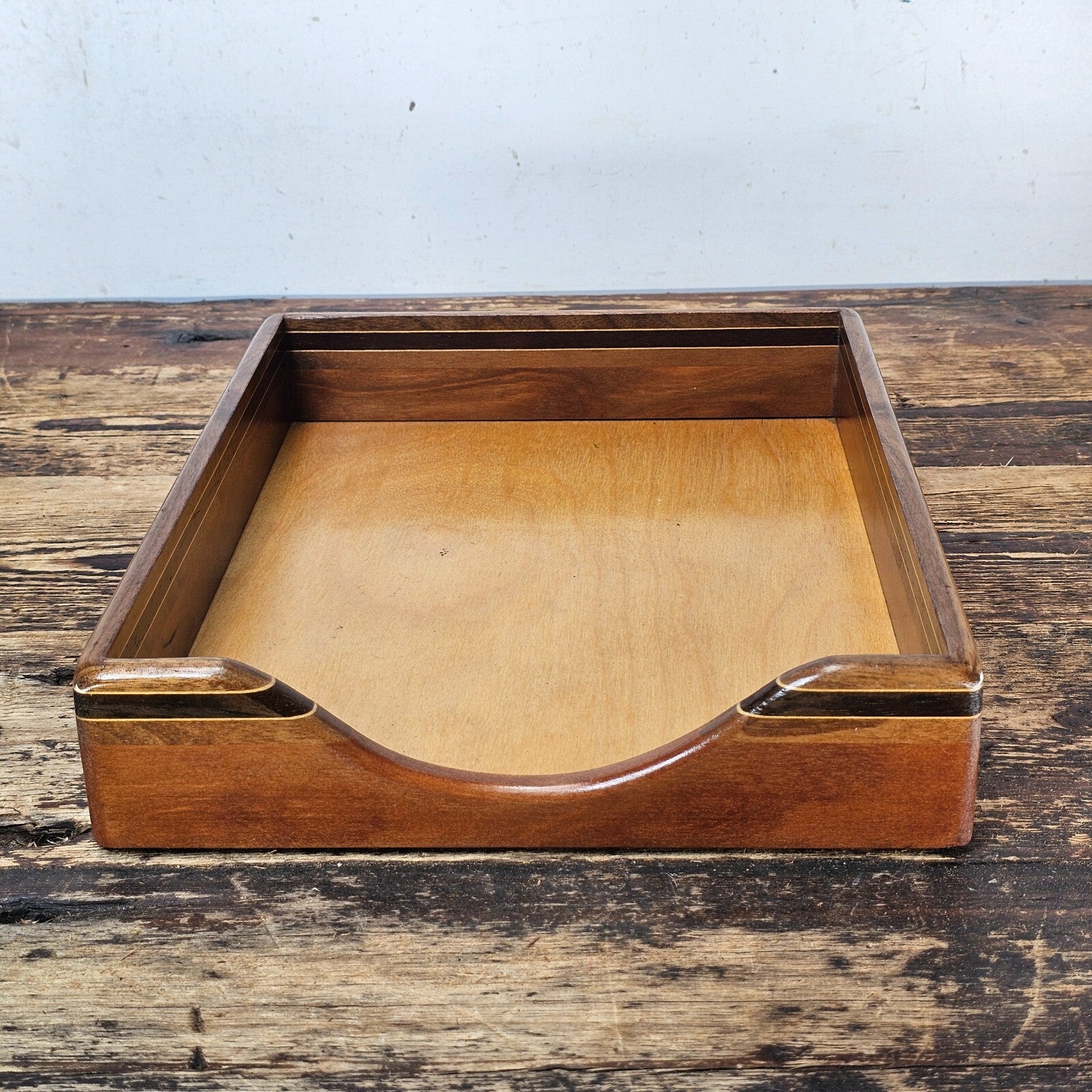 Nordic Style Vintage Wooden Document Tray