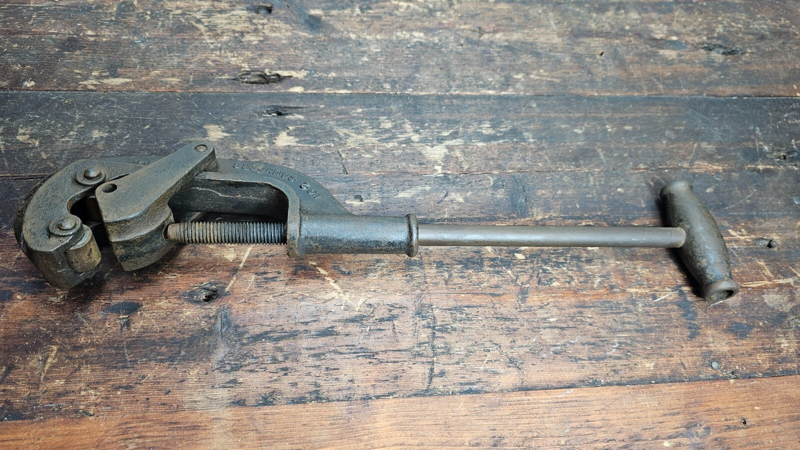Antique NYE Tool & Machine Works Chicago Pipe Cutter No.2 Saunders Type