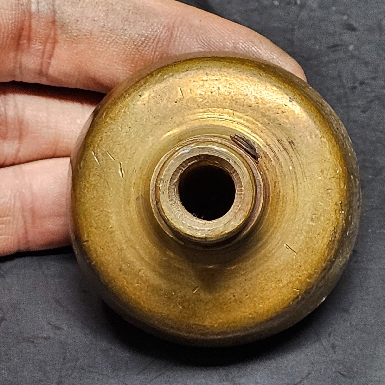 Vintage Single Door Knob Solid Brass (11 oz.)