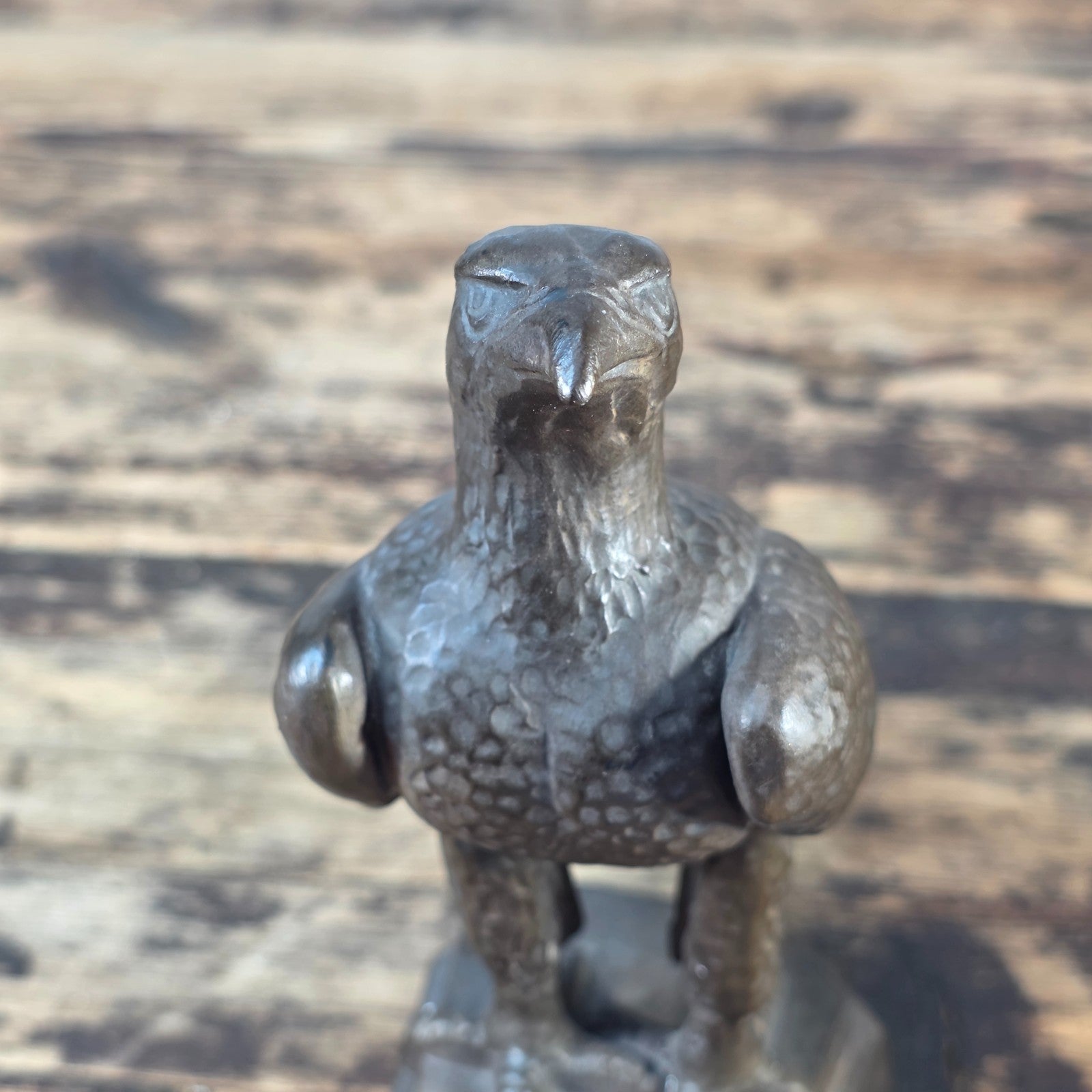 Crown Staffordshire Fine Bone China Eagle Figurine — Bronze-Effect Matte Finish