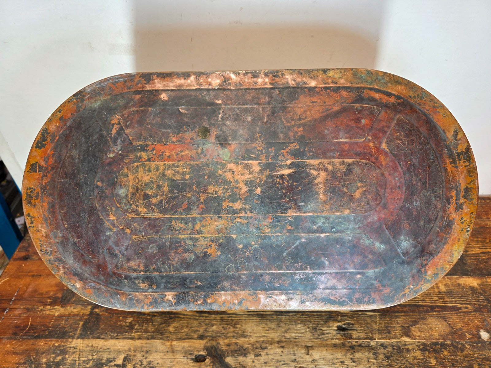 Vintage Copper Virginia Ham Cooker / Wash Pot with Original Iron Handles