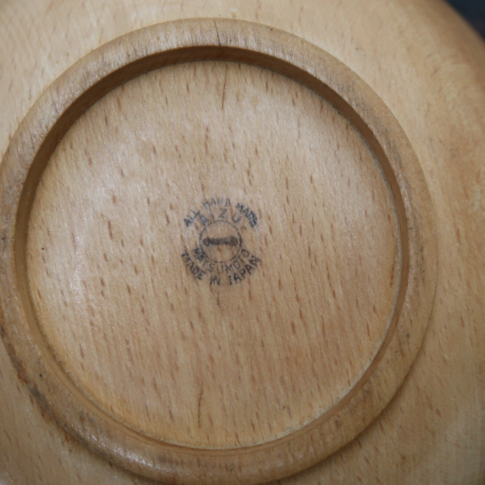 Vintage Wooden Bowls Made By Matsumoto Aizuwakamatsu City in Japan