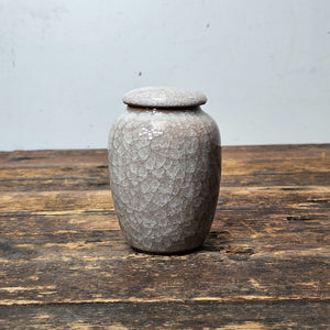 Small Ceramic Keepsake Pet Cremation Urn Tea Pot 3.25" Dia x 4.75"H