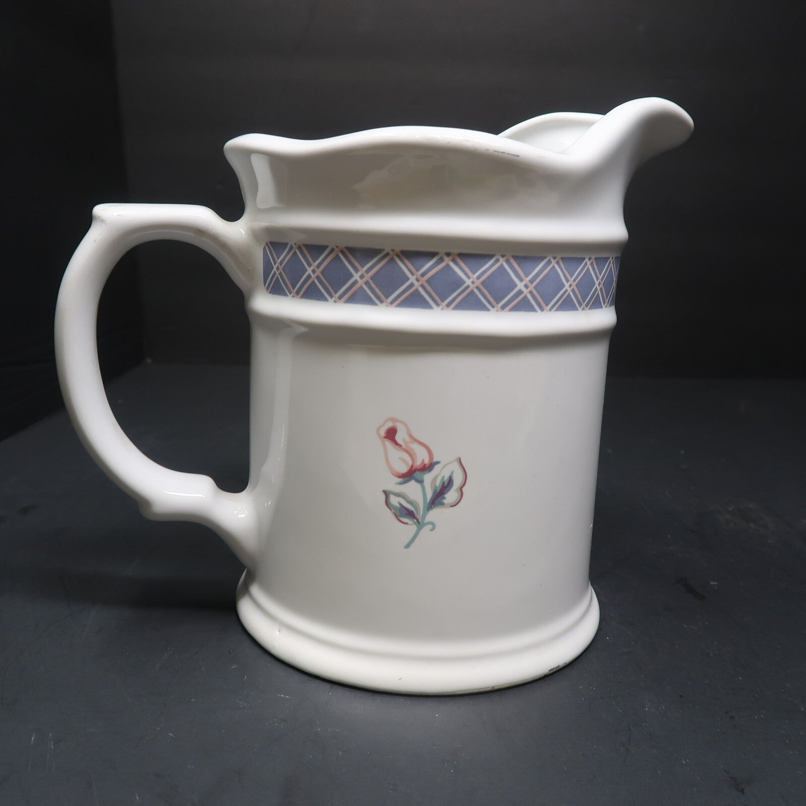Ceramic Small Pitcher Rose Farmhouse 4.5" x 4.5" x H 6"