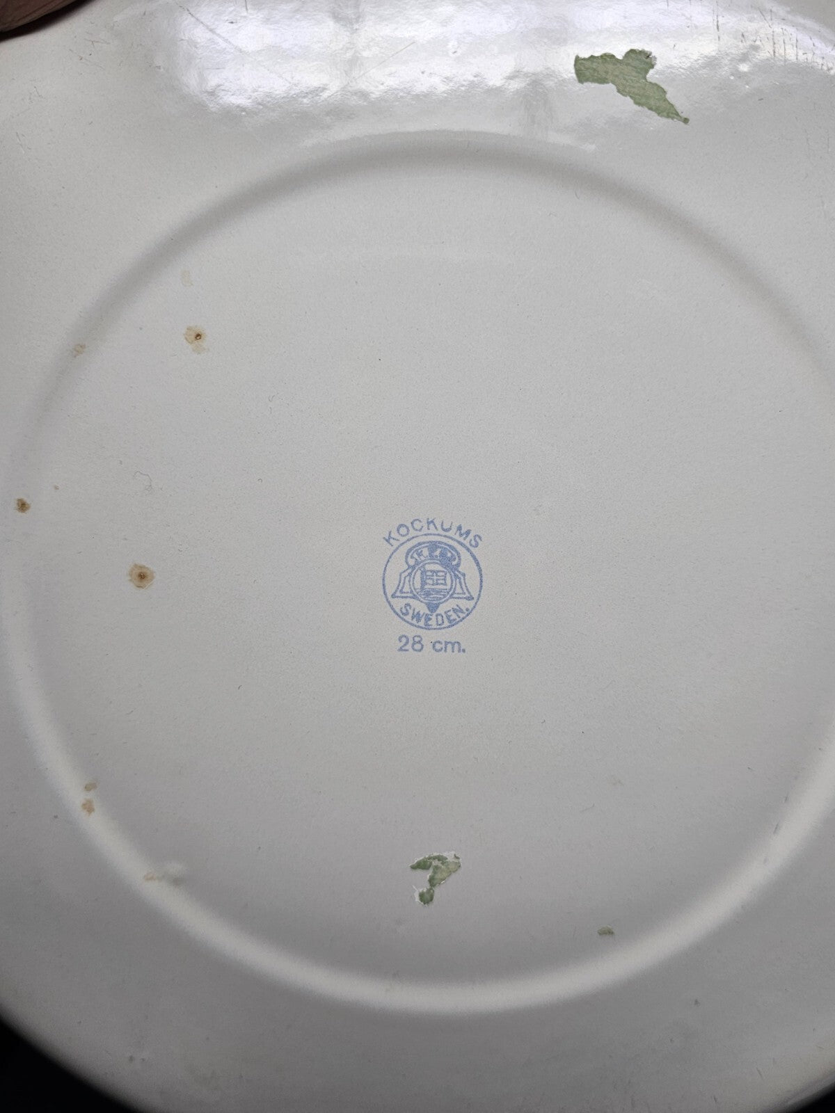 Vintage Swedish Army Hospital Enamelware Bed Pan With Steel Cap By Kockums