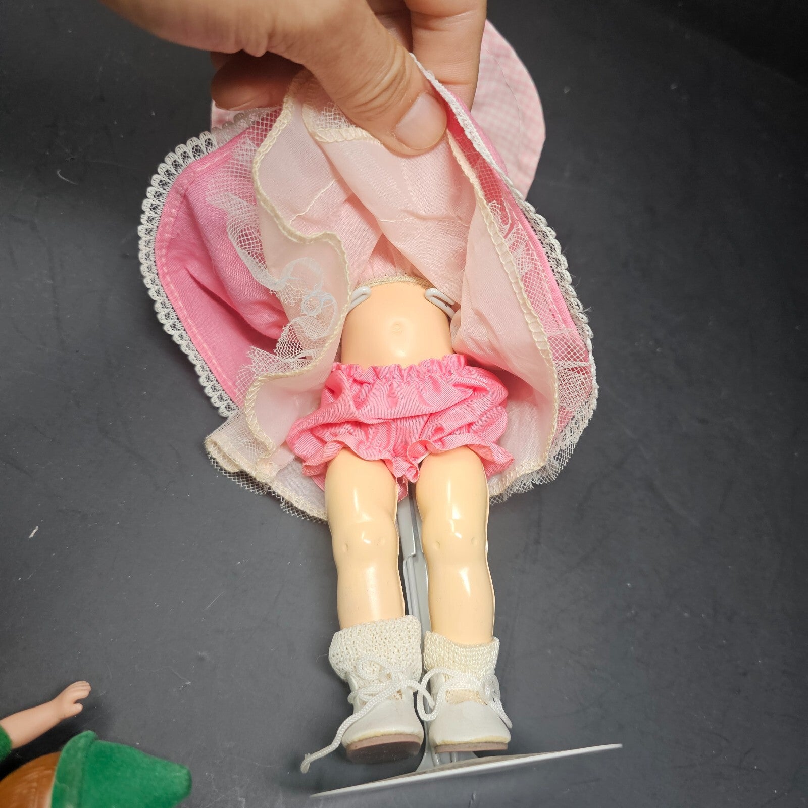 Vintage Vogue Ginny Style Doll In Pink Dress 9" No Markings