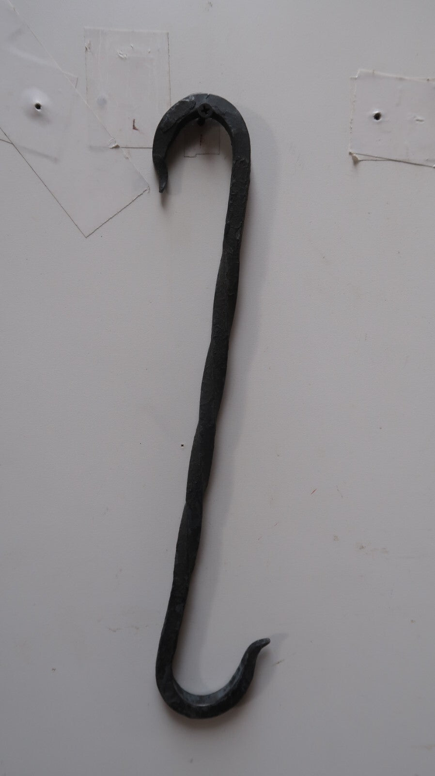Hand Forged 14.25" Iron S Hook Blacksmith Vintage