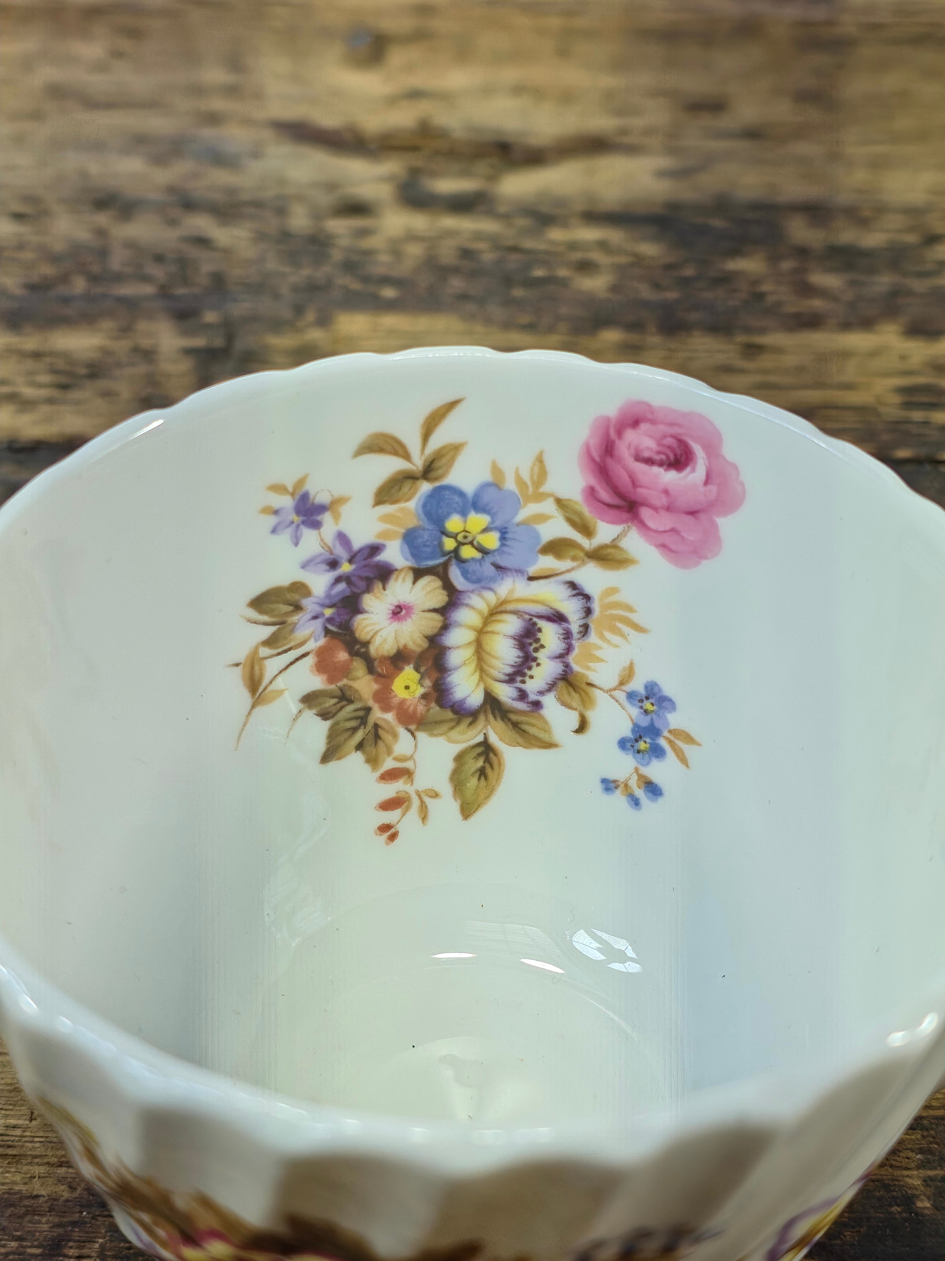Vintage Aynsley England "Summertime" Fine Bone China Tea Cup