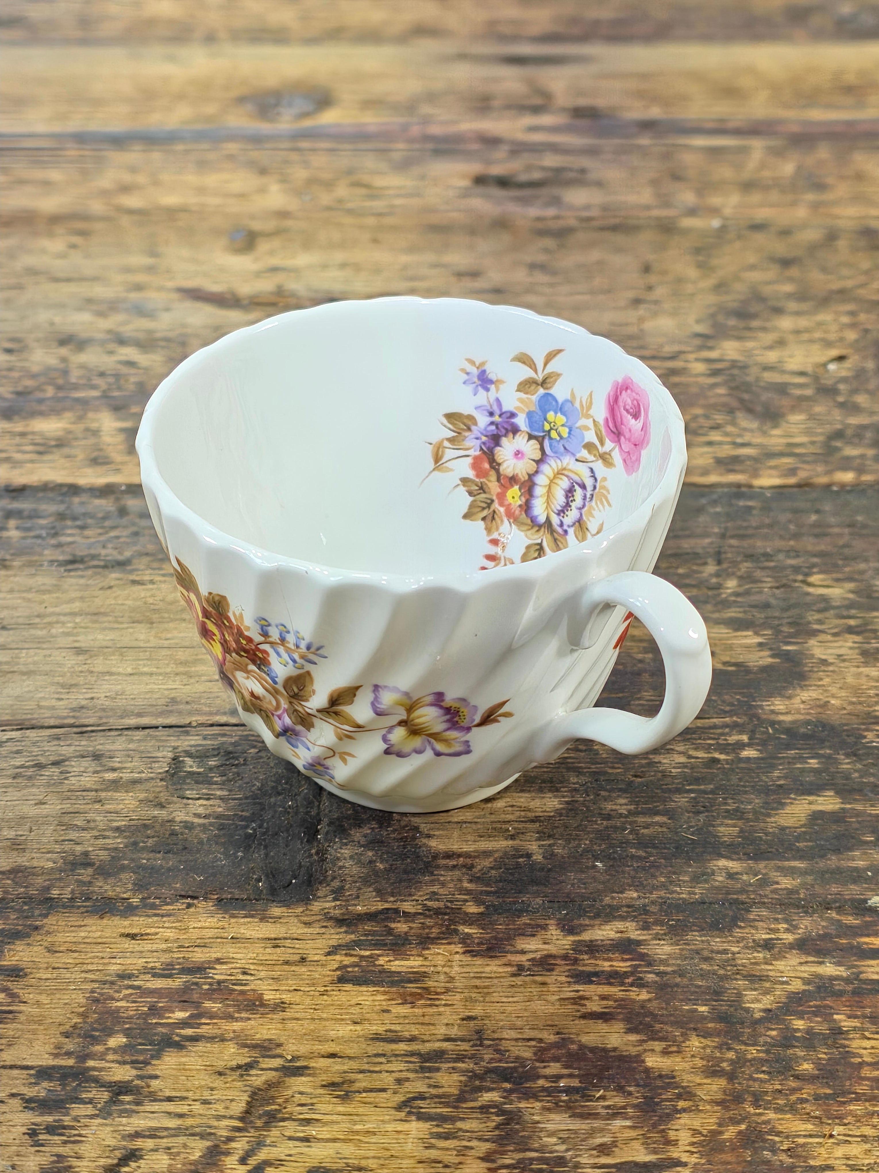 Vintage Aynsley England "Summertime" Fine Bone China Tea Cup