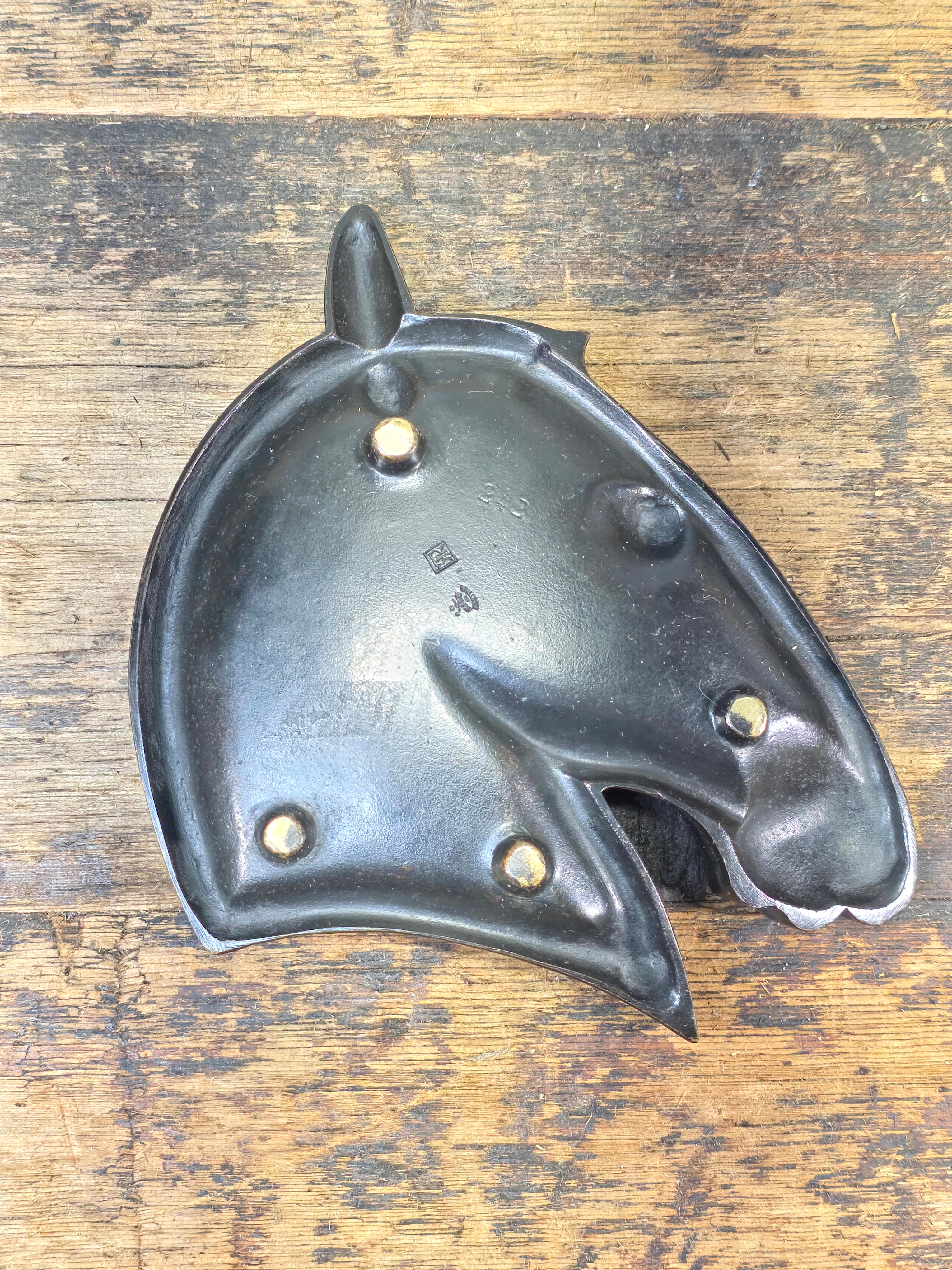 Richard Rohac Bronze Horse Head Tray - Signed RR Made in Austria - Circa 1950s