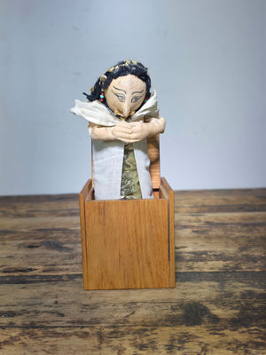 Vintage 1987 Jax of Maine Jack-in-the-Box - Handcrafted Folk Art (As-Is)