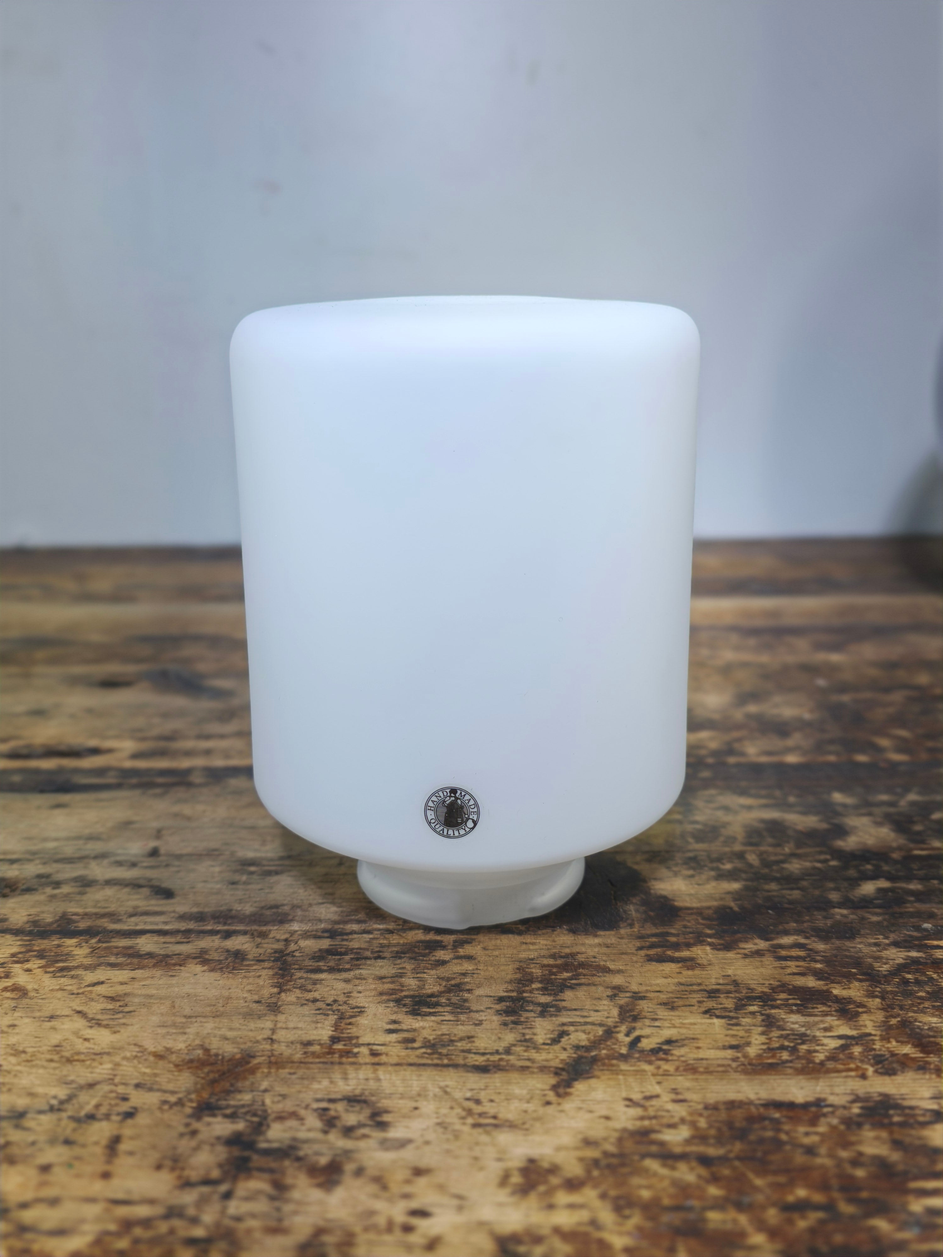 IKEA EVEDAL Table Lamp - Genuine Marble Base & Gray Blown Glass by Aaron Probyn