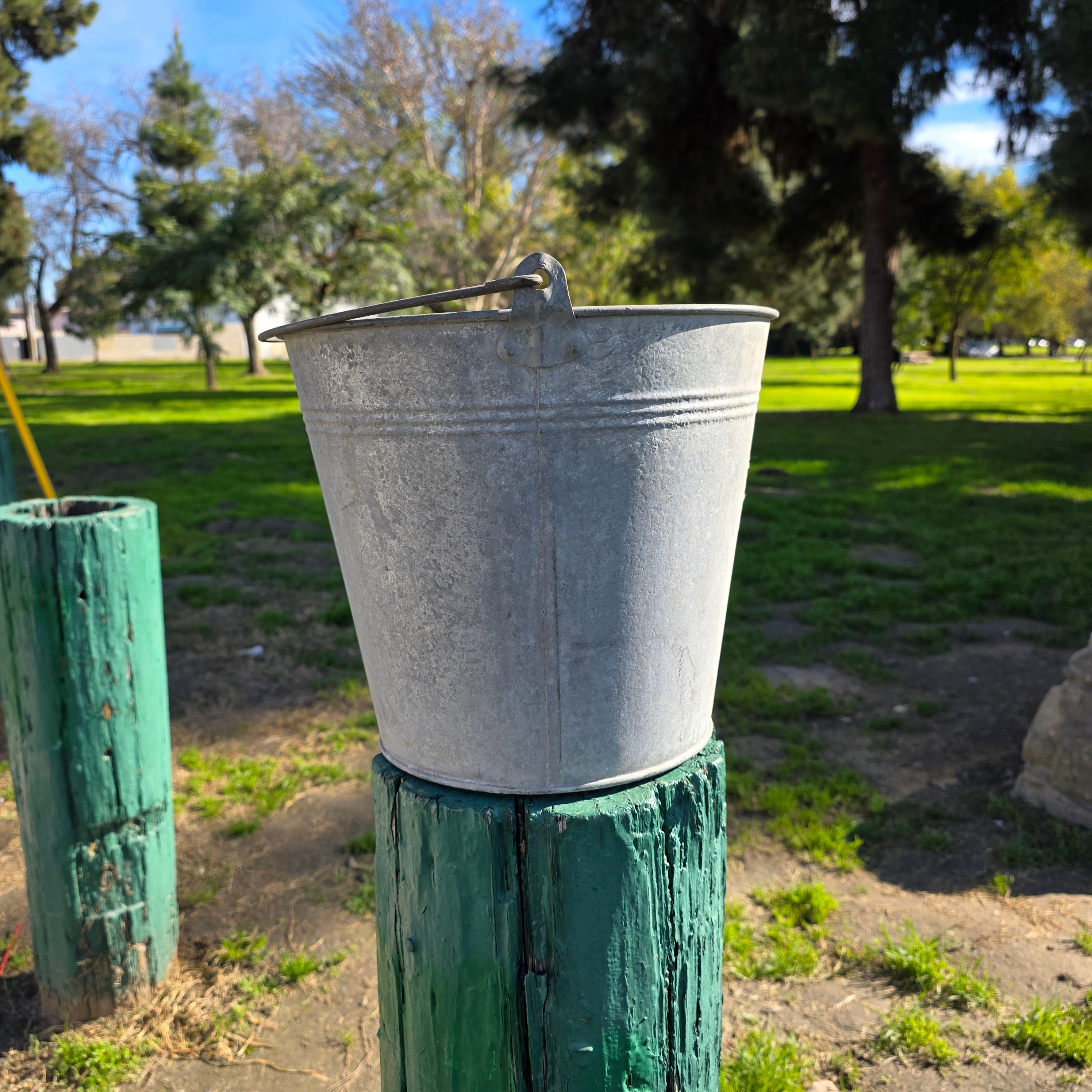 Vintage BOYCO Galvanized Metal Utility Bucket - 3 Gallon - USS 14