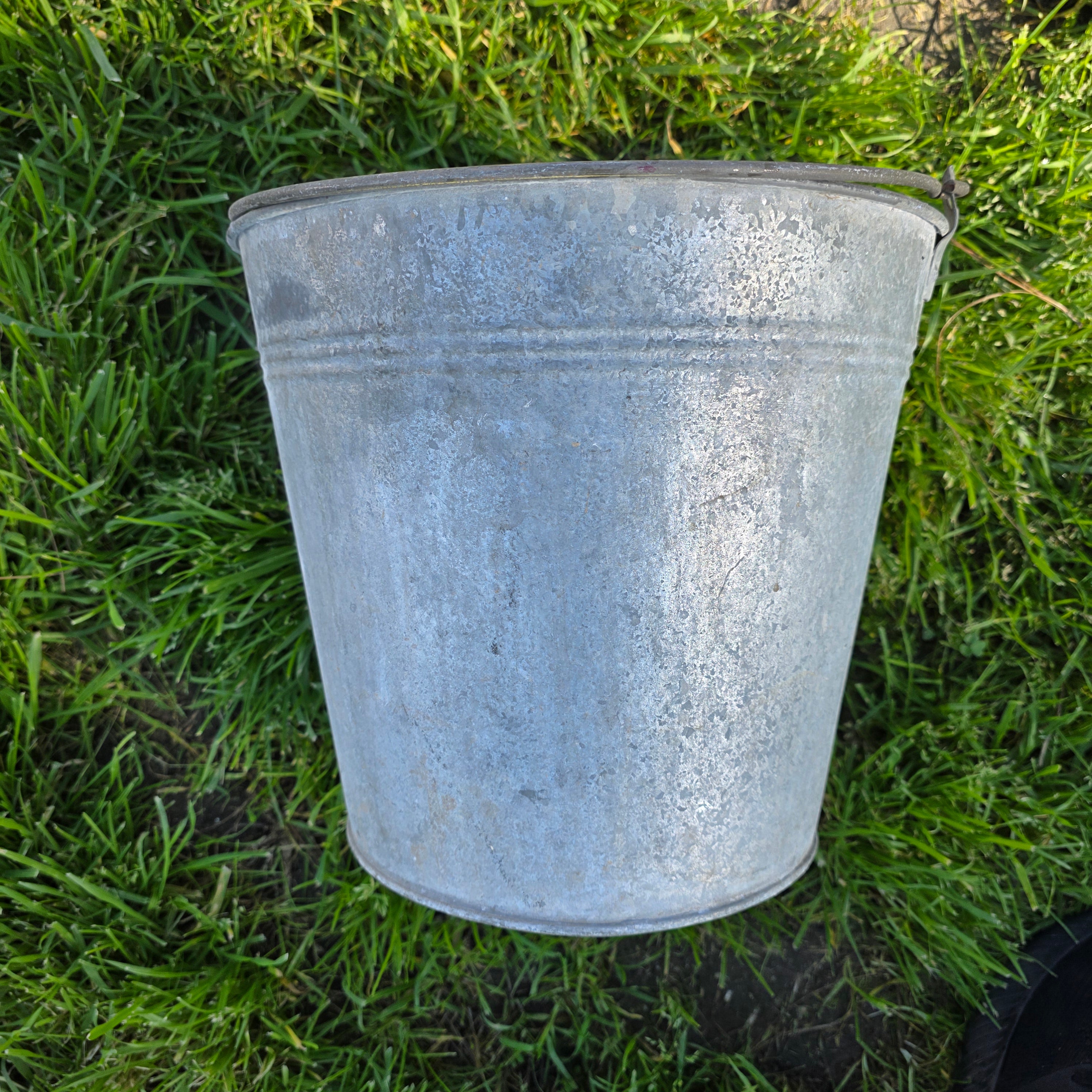Vintage BOYCO Galvanized Metal Utility Bucket - 3 Gallon - USS 14